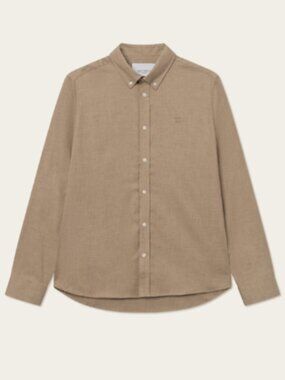 Les Deux Brown Regular Fit Long Sleeve Button Up in Medium